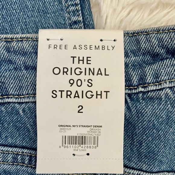 NWT Free Assembly 90’s Jeans - Picture 6 of 7